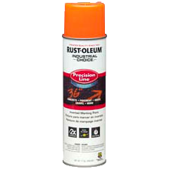 Rust-Oleum&reg; Industrial Choice Precision-Line Inverted Marking Paint - Fluorescent Orange - Q12